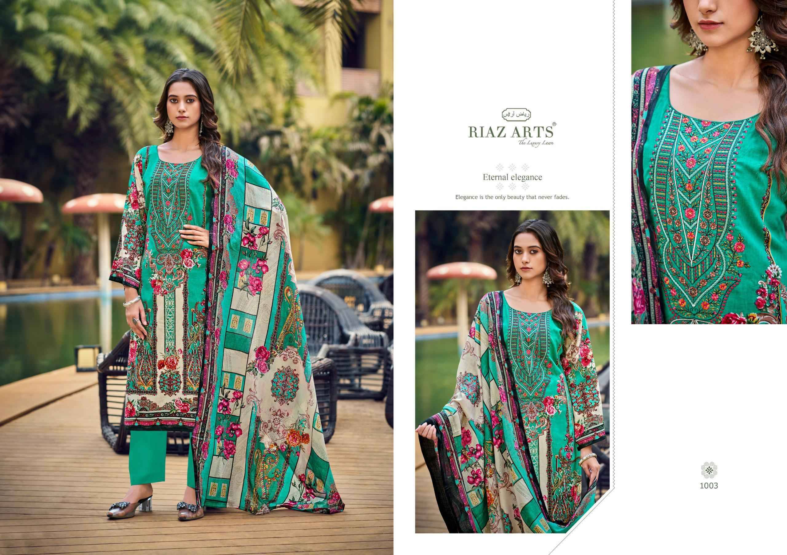 MUSAFIR.37 By RIAZ ARTS 1001 TO 1006 Series Beautiful Festive Suits Stylish Fancy Colorful Casual Wear & Ethnic Wear Cotton Cambric Lawn Print Dresses At Wholesale Price